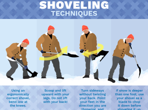 Snow shovelling tips photo