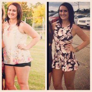 Amanda's body transformation photos