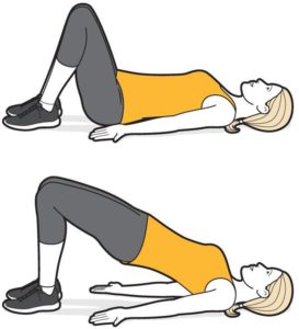 Bridge exercise for pelvic floor
