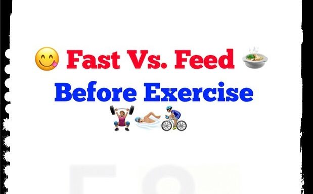 Excercise fast or feed poster