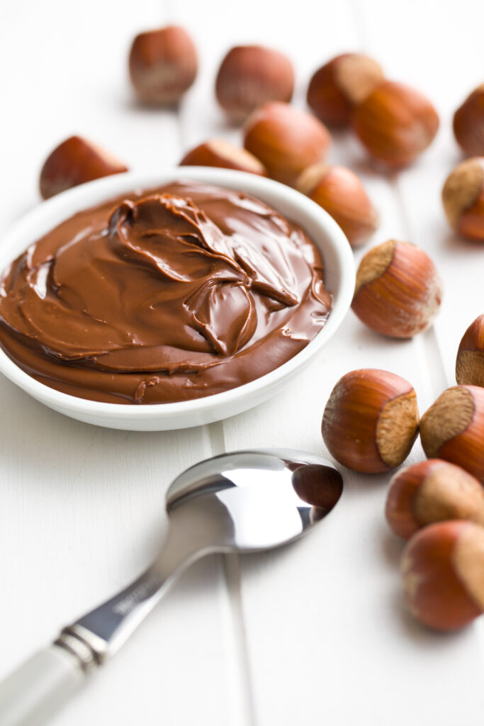 Dark chocolate and almond butter photo