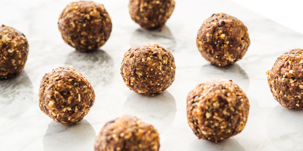 protein bites on a table top